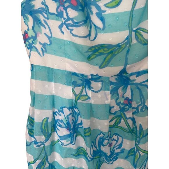 Lilly Pulitzer Womens Shorely Blue Tossing The Line Posey Mini Dress Size 4 - Picture 4 of 12
